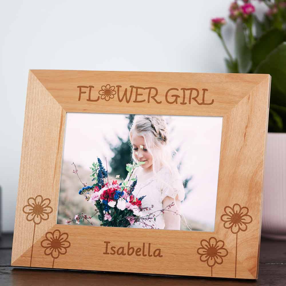 Personalised Flower Girl Photo Frame - Click Image to Close