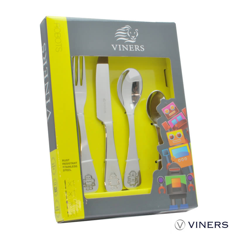 Personalised Viners Cutlery Robots Design - Click Image to Close
