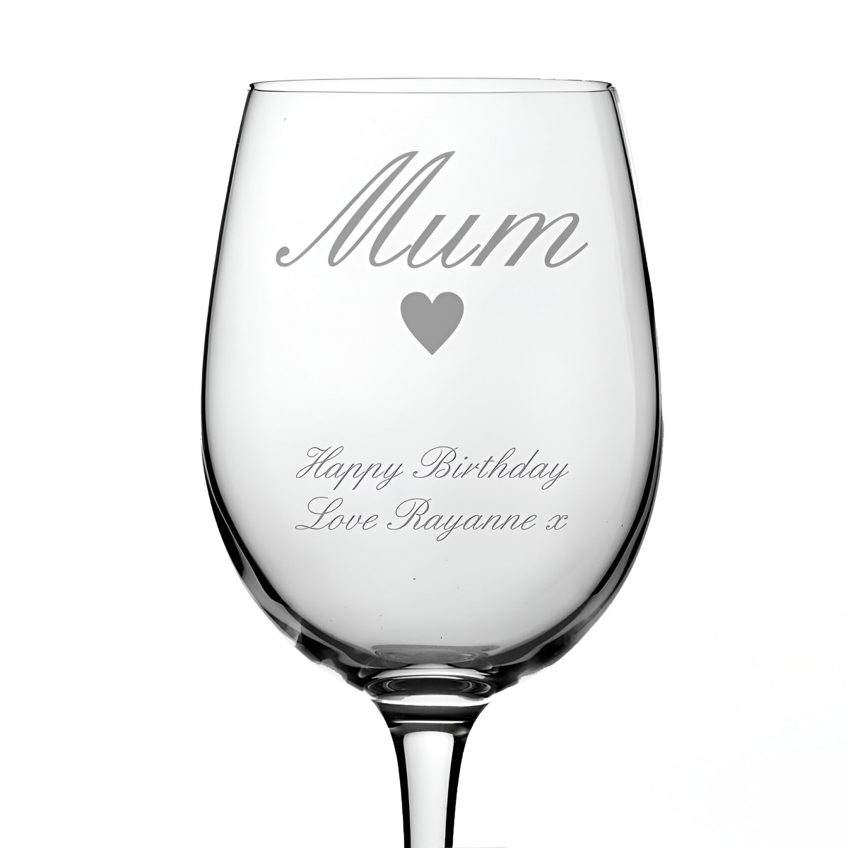 Personalised Mothers Day Wine Glass