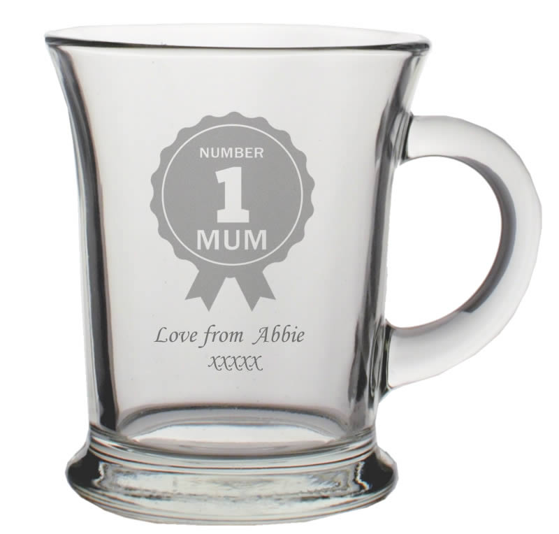 Number 1 Mum Personalised Tea Mug - Click Image to Close