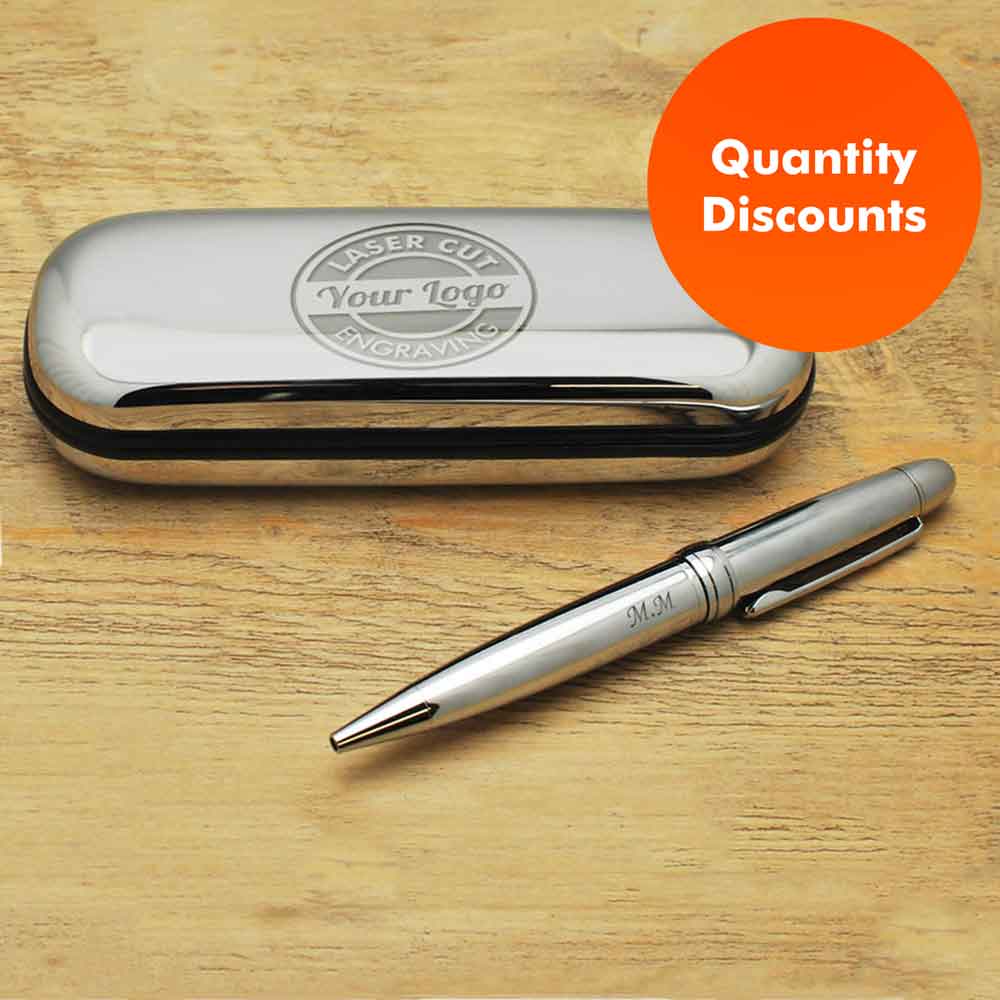 Logo Engraved Personalised Pen and Gift Box - Click Image to Close
