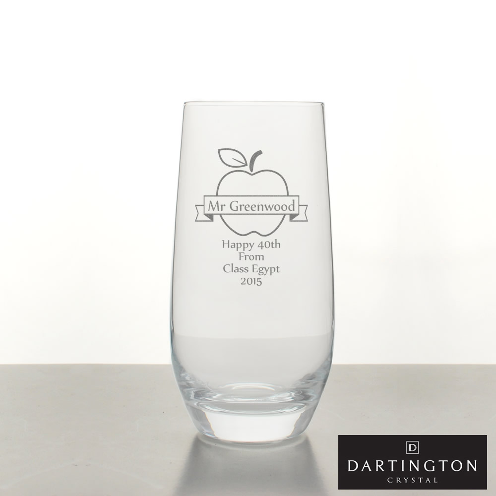 Personalised Highball Glass For Teachers - Click Image to Close