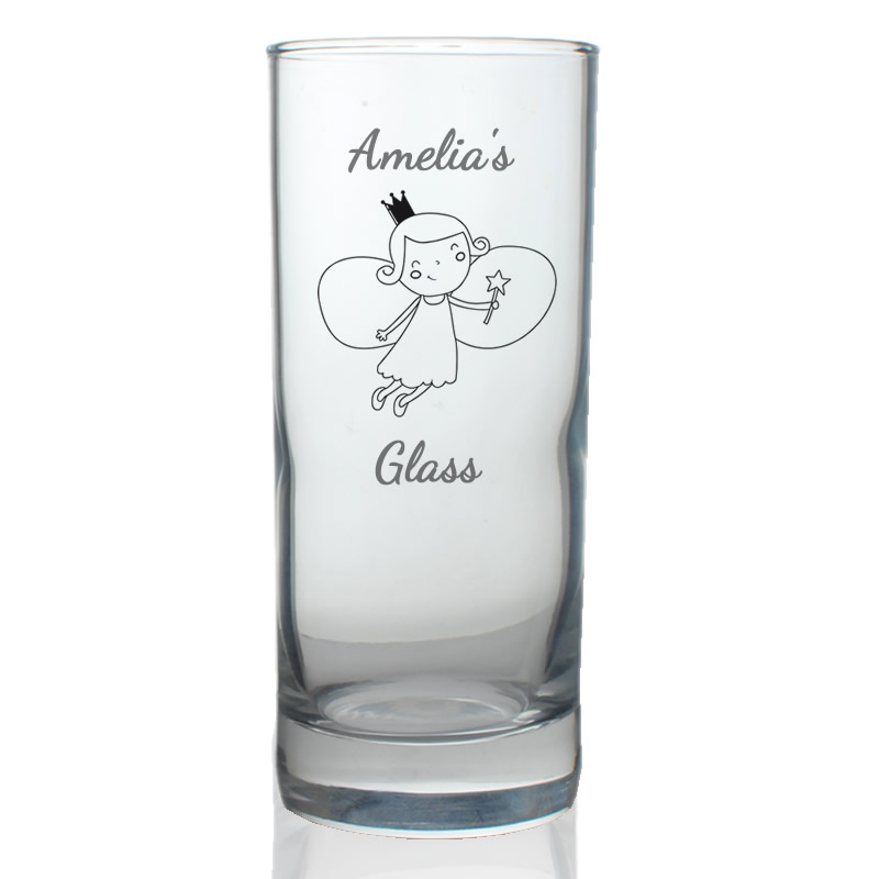 Personalised Children's Fairy Hi Ball Glass - Click Image to Close