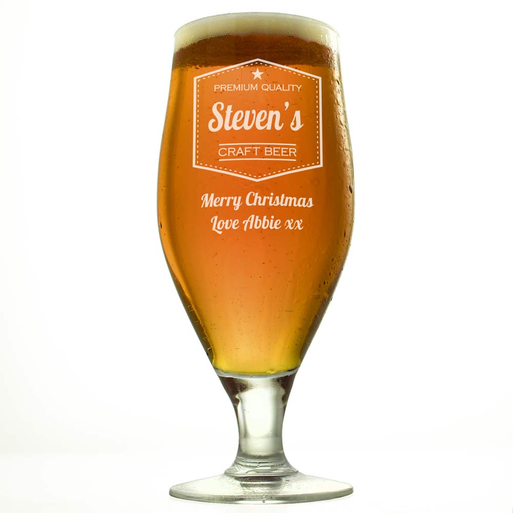 Personalised Craft Beer Glass - Click Image to Close