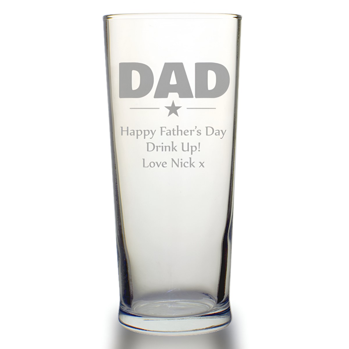 Dad Personalised Pint Glass