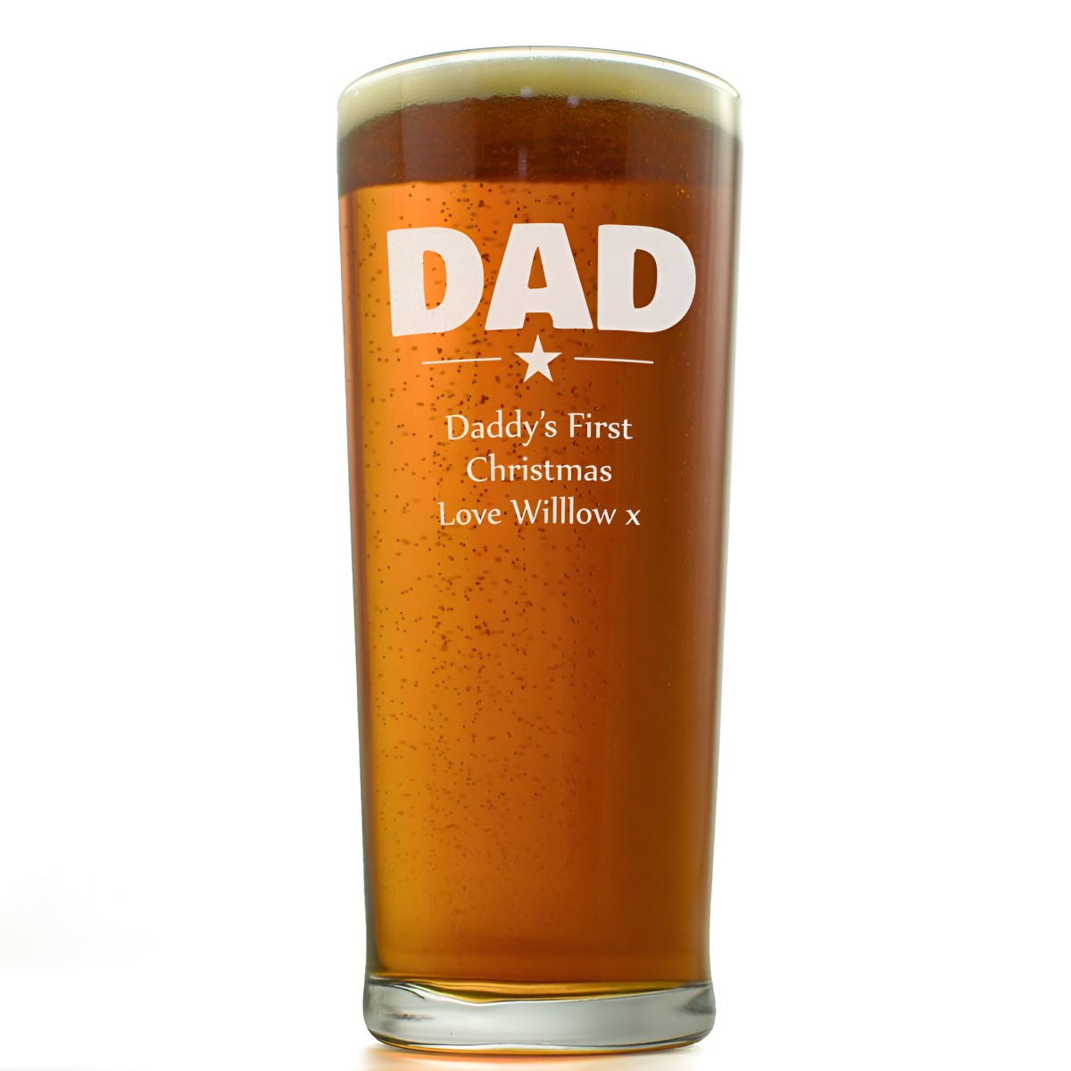 Dad Personalised Pint Glass