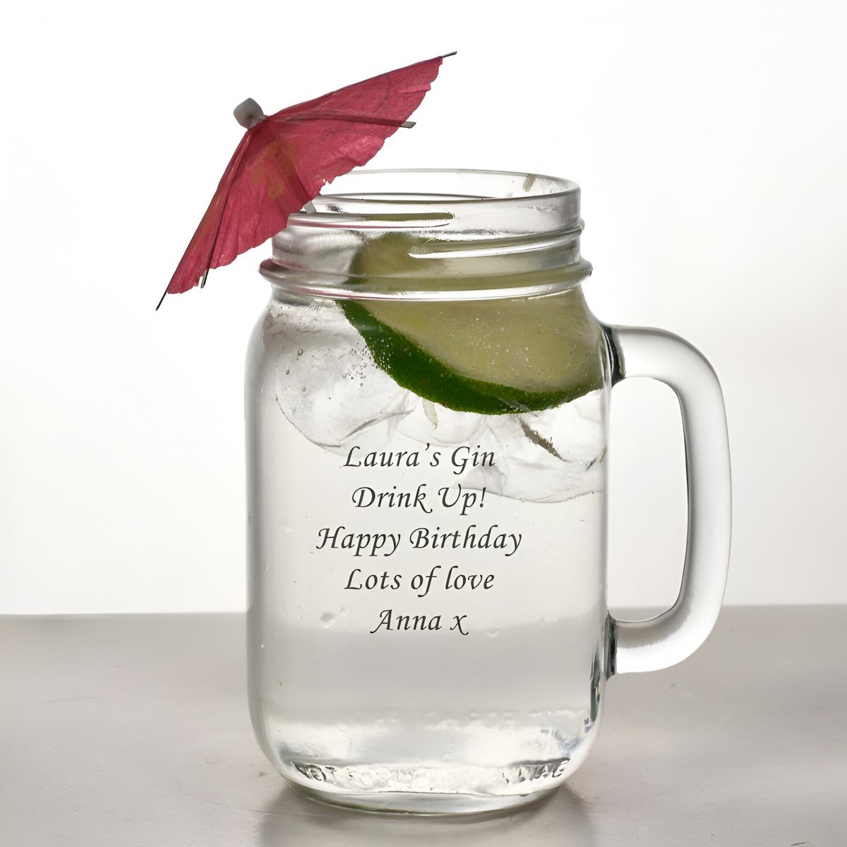 Personalised Mason Drinking Jar