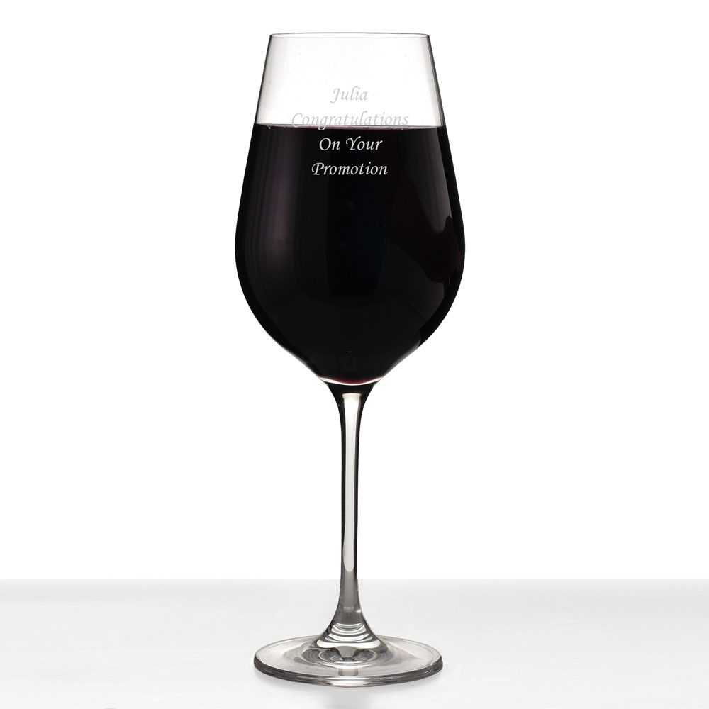 Engraved Premium Crystal Wine Glass - Click Image to Close