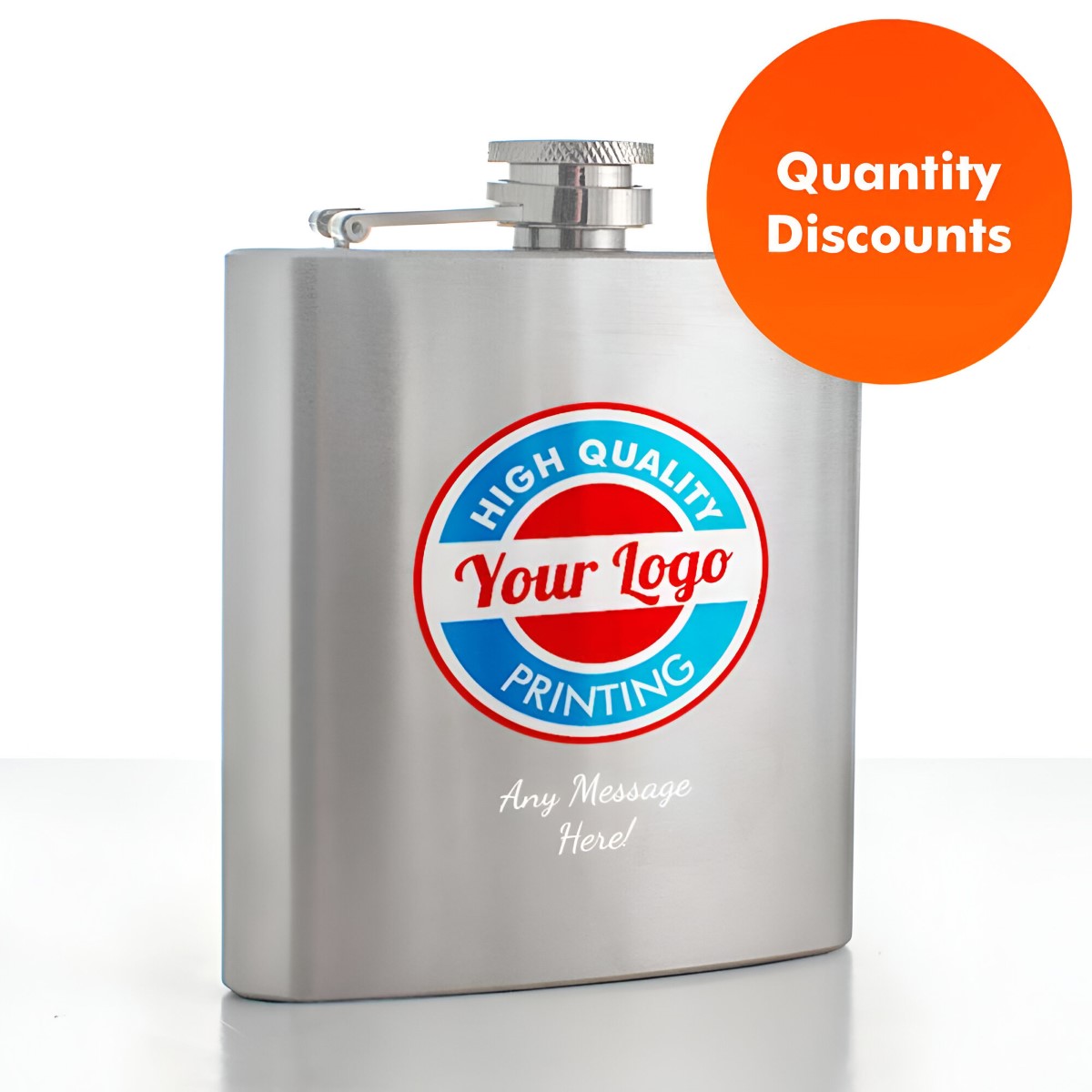 Full Colour Printed Hip Flask