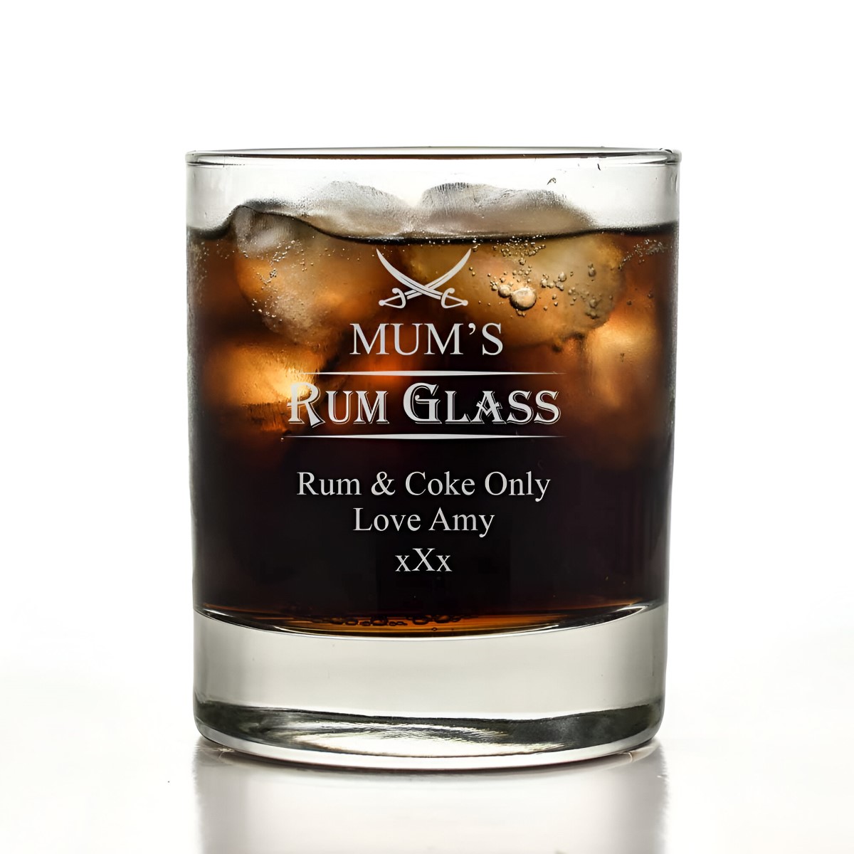 Personalised on sale rum glass