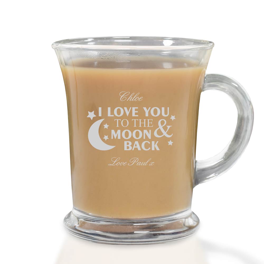 Personalised Love You To The Moon And Back Tea Mug - Click Image to Close