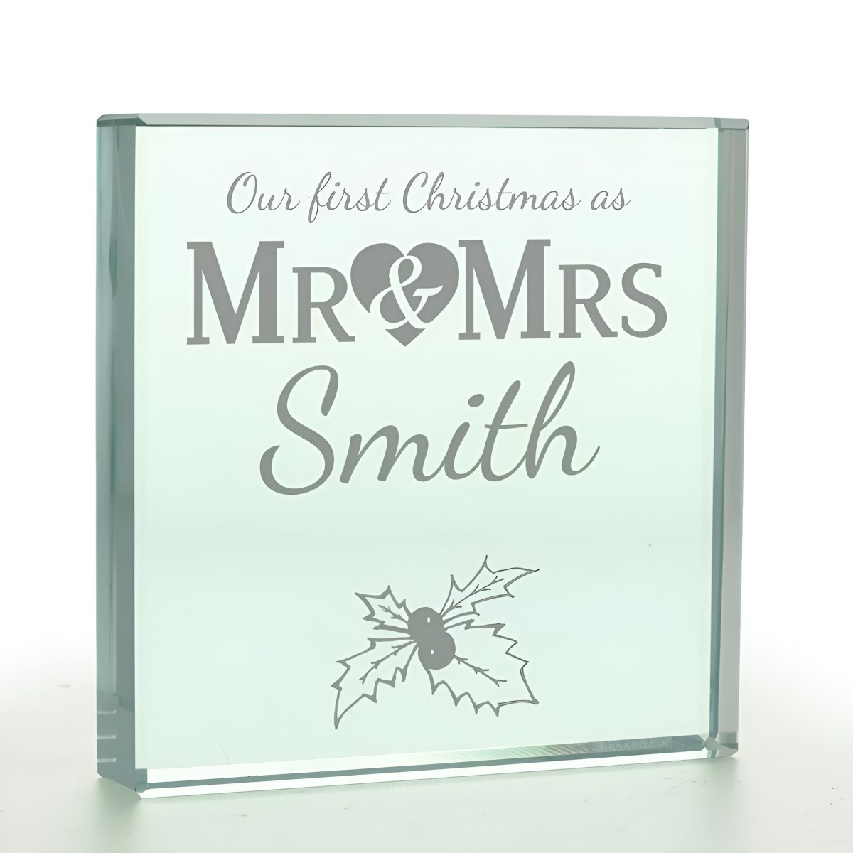 Personalised Mr And Mrs Christmas Token - Click Image to Close