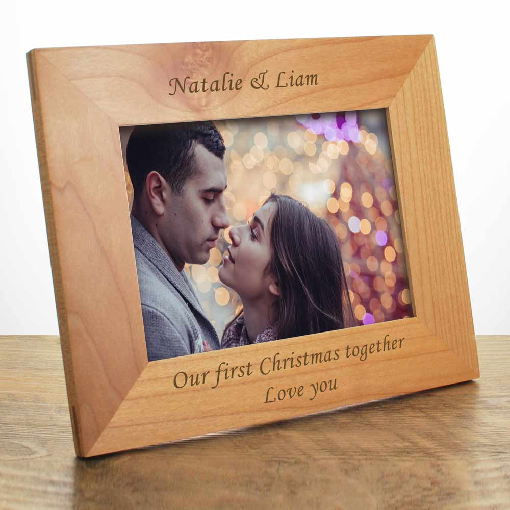 Personalised Engraved Wooden Frame - 6 x 4 - Click Image to Close