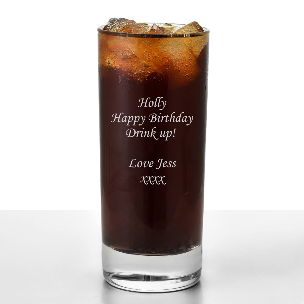 Personalised Hi Ball Glass - Click Image to Close