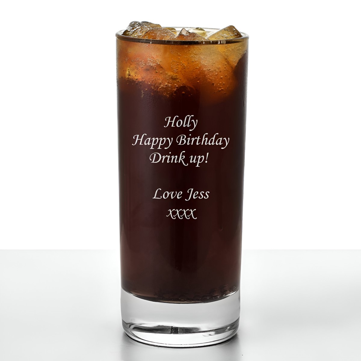 Personalised Hi Ball Glass - Click Image to Close