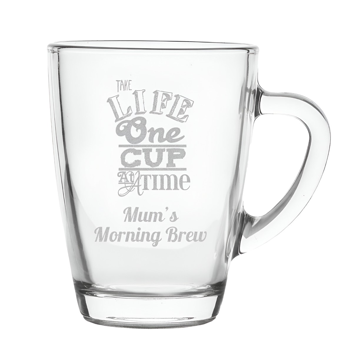 Personalised 'One Cup At A Time' Tea Mug - Click Image to Close