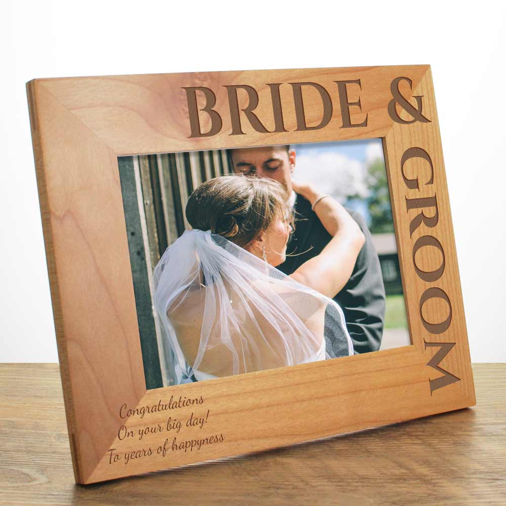 Personalised Photo Frame For Bride And Groom - Click Image to Close