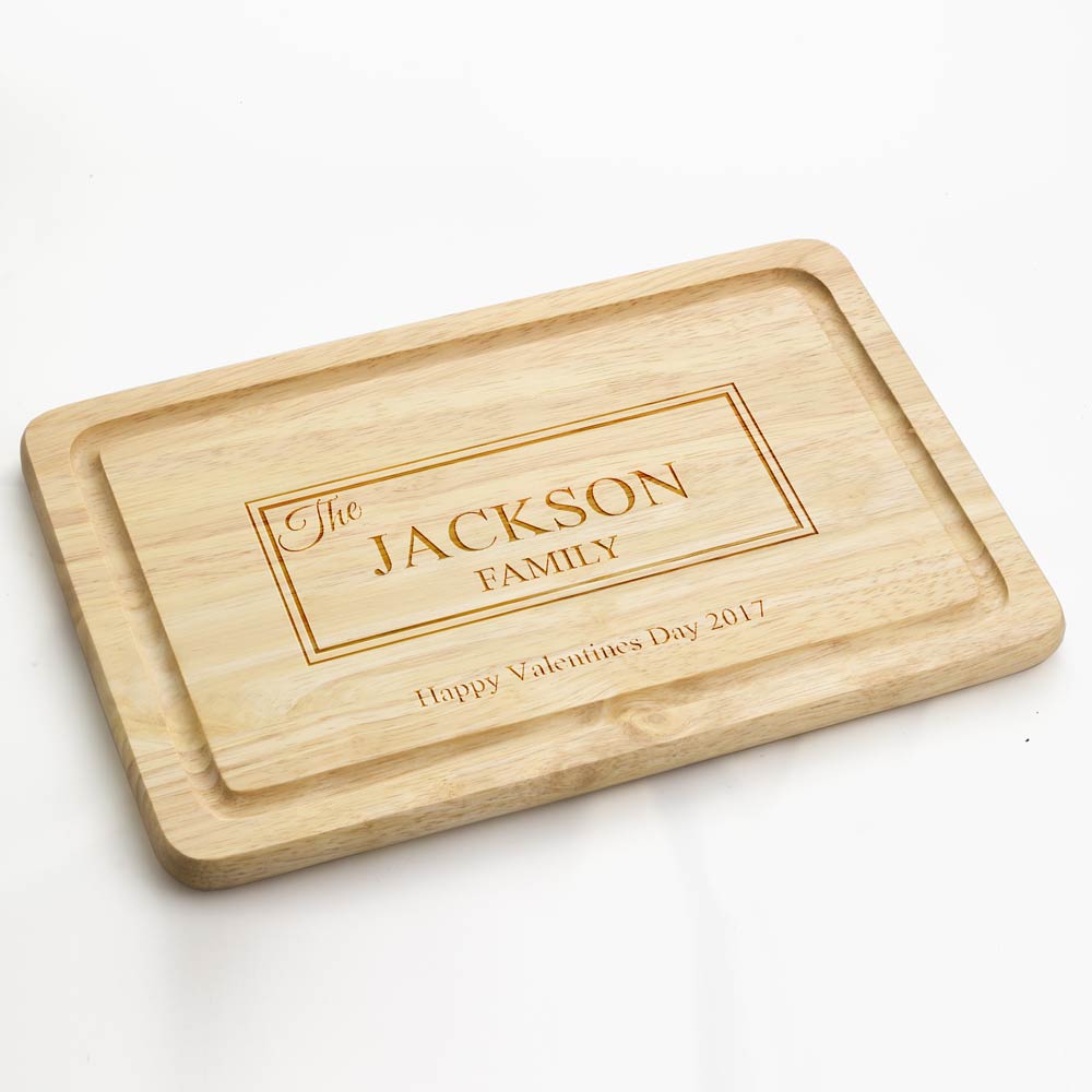 Personalised Family Name Chopping Board - Click Image to Close