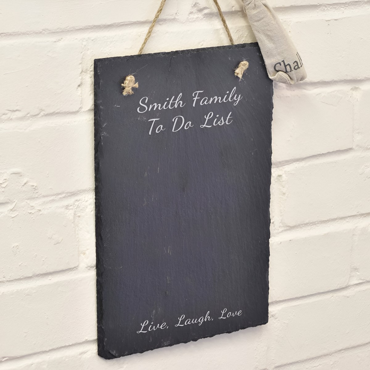 Personalised Hanging Slate Chalk Board