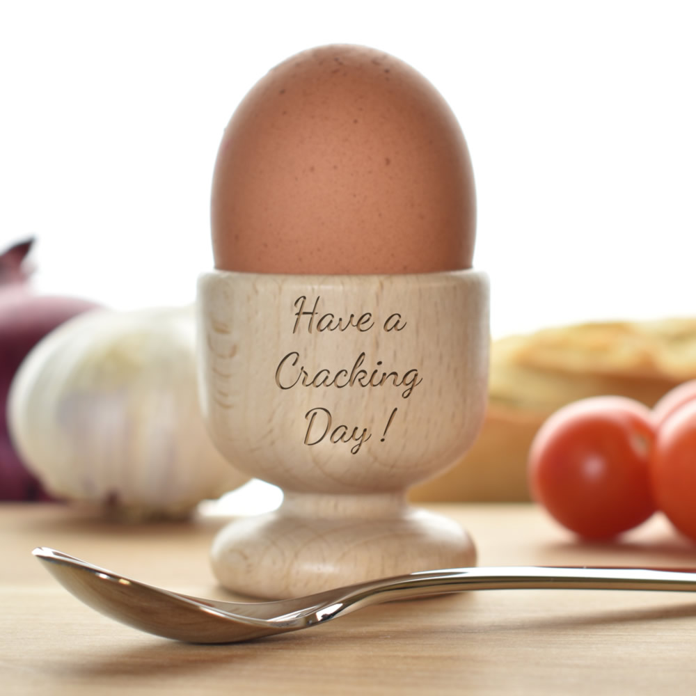 Personalised Engraved Egg Cup - Click Image to Close