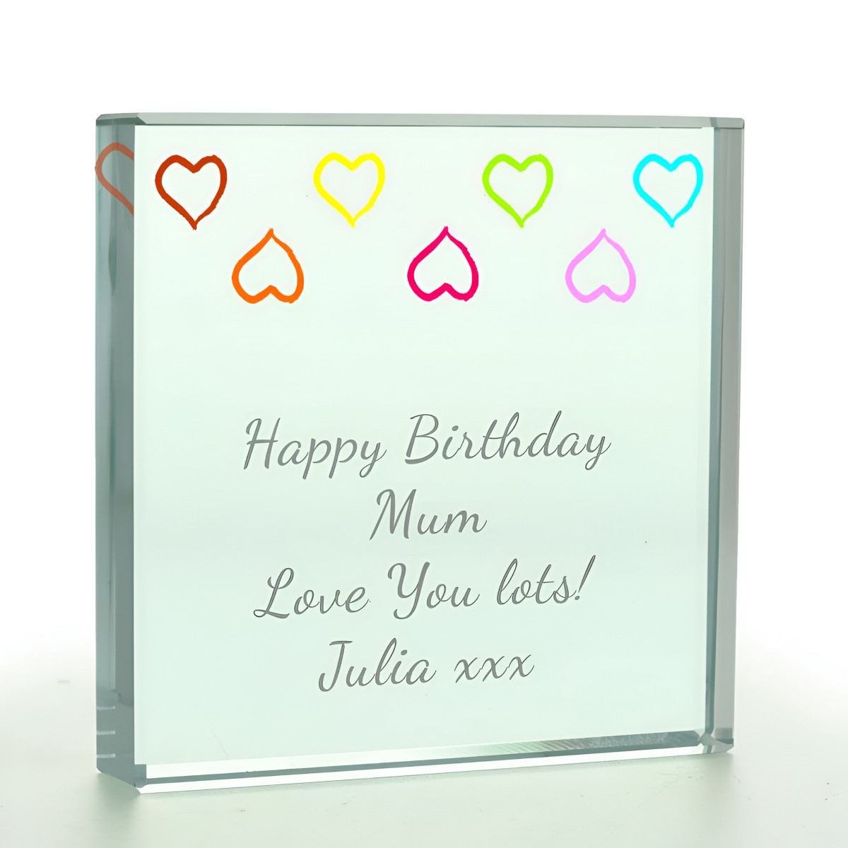 Personalised Love Heart Token - Click Image to Close