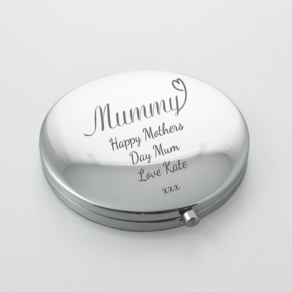 Personalised Mothers Love Compact Mirror - Click Image to Close