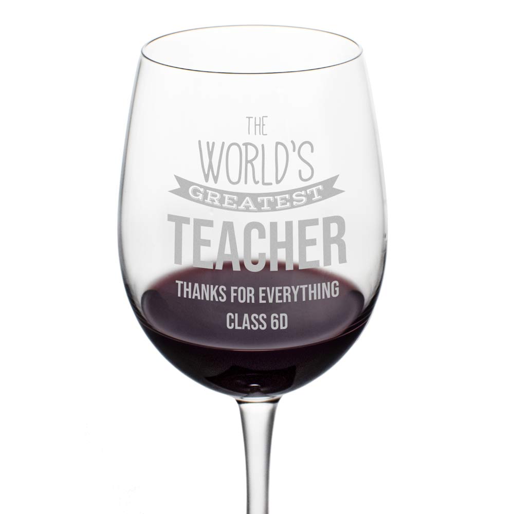 Personalised Wine Glass For The Worlds Greatest - Click Image to Close