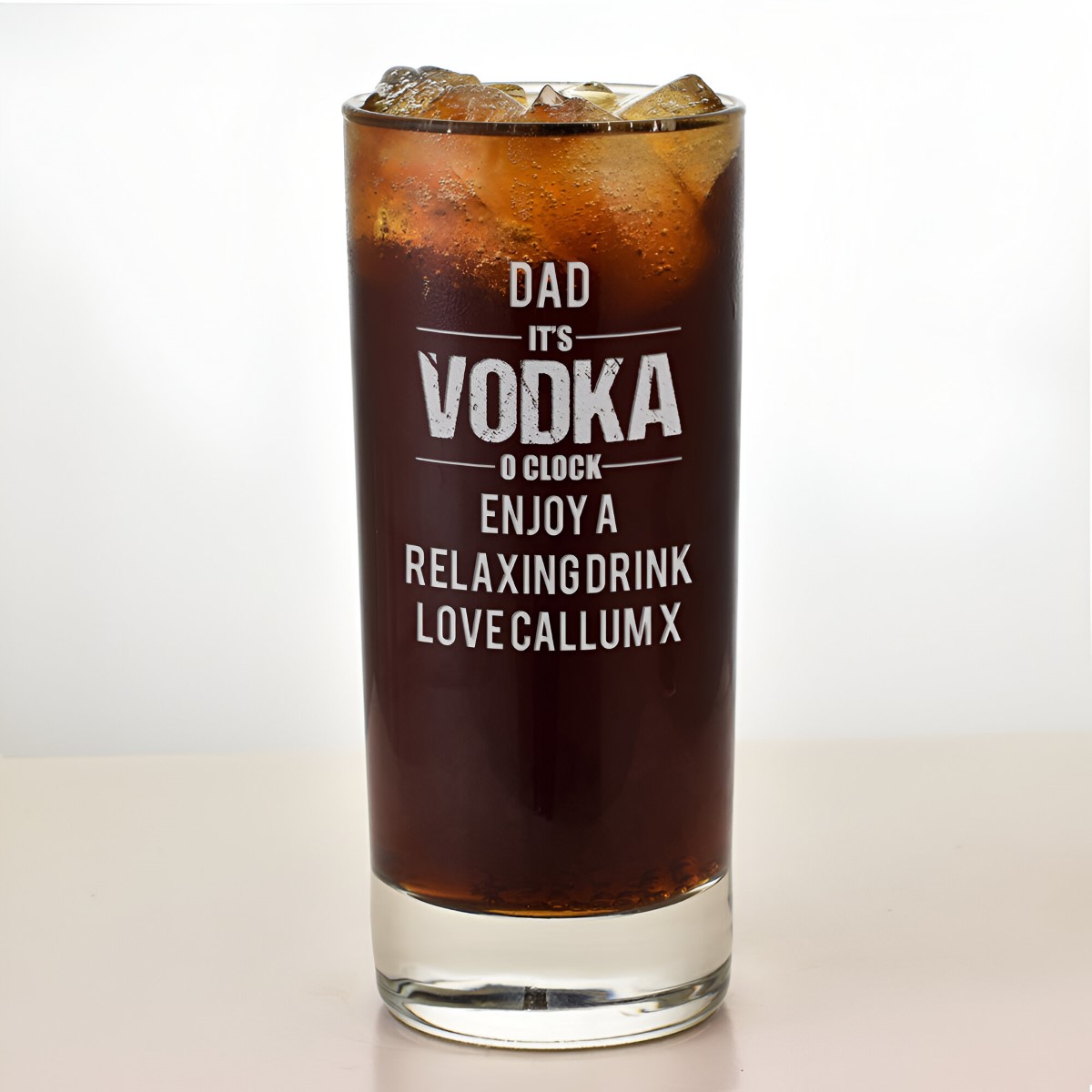 Personalised Vodka O'Clock Hi Ball - Click Image to Close