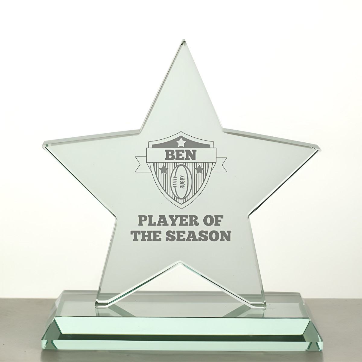 Personalised Rugby Star Award Trophy - Click Image to Close