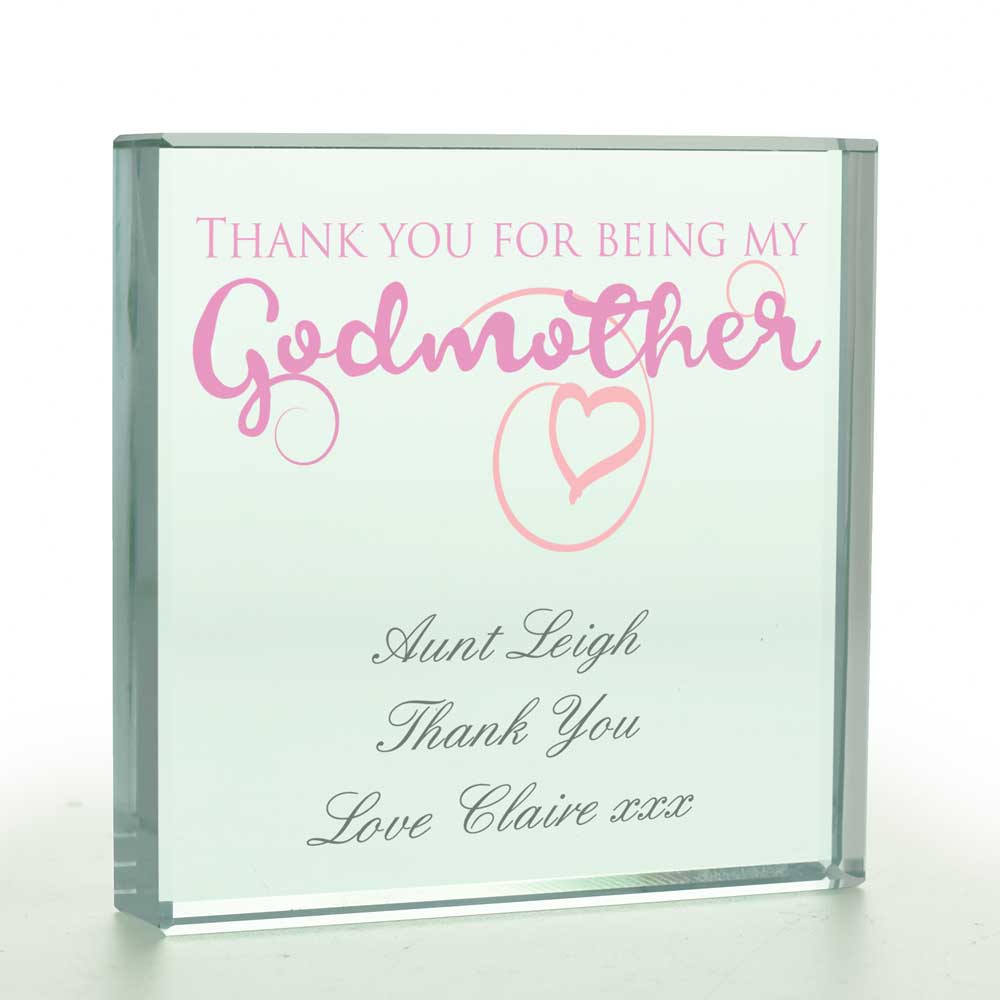 Personalised Thanks For Being My Godmother Token - Click Image to Close