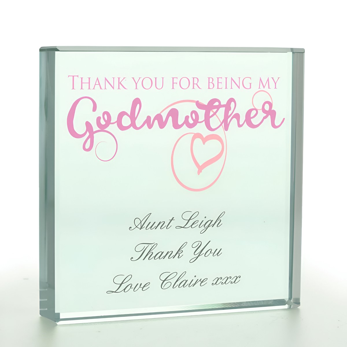 Personalised Thanks For Being My Godmother Token - Click Image to Close