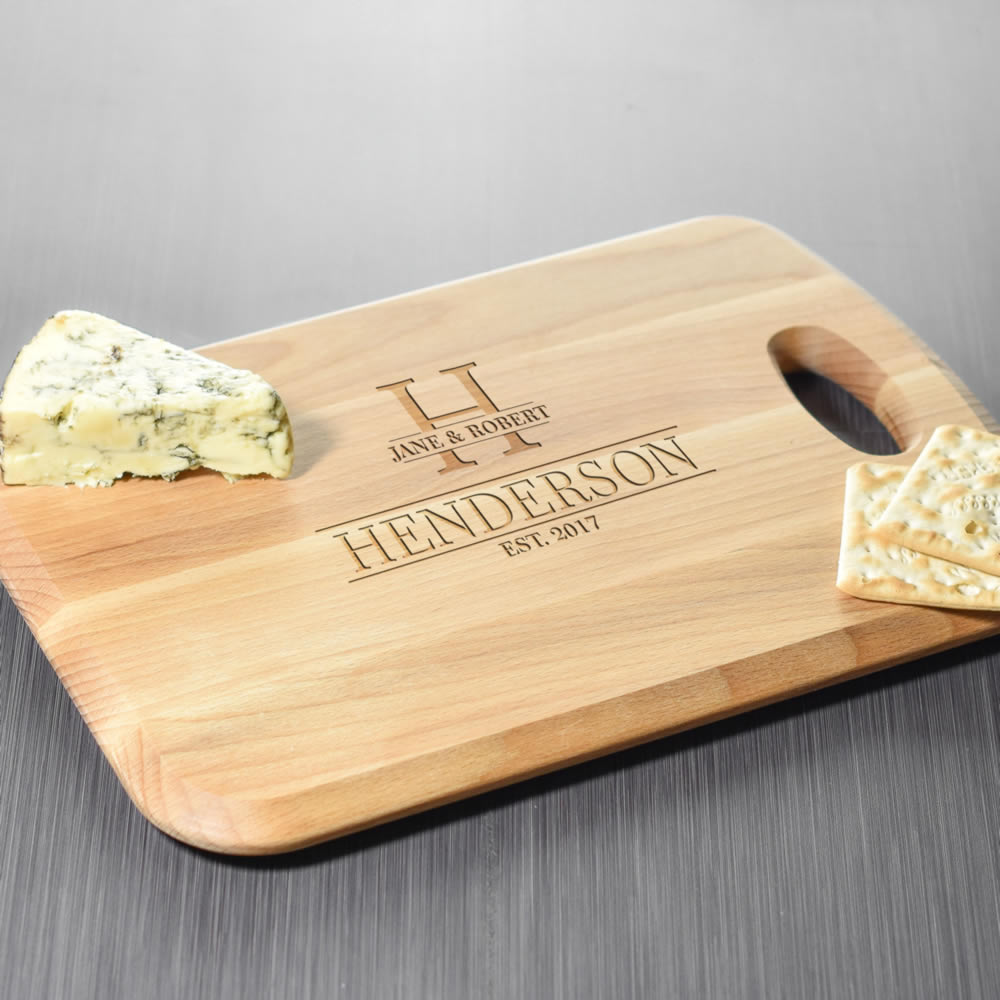 Personalised Established Wood Chopping Board - Click Image to Close
