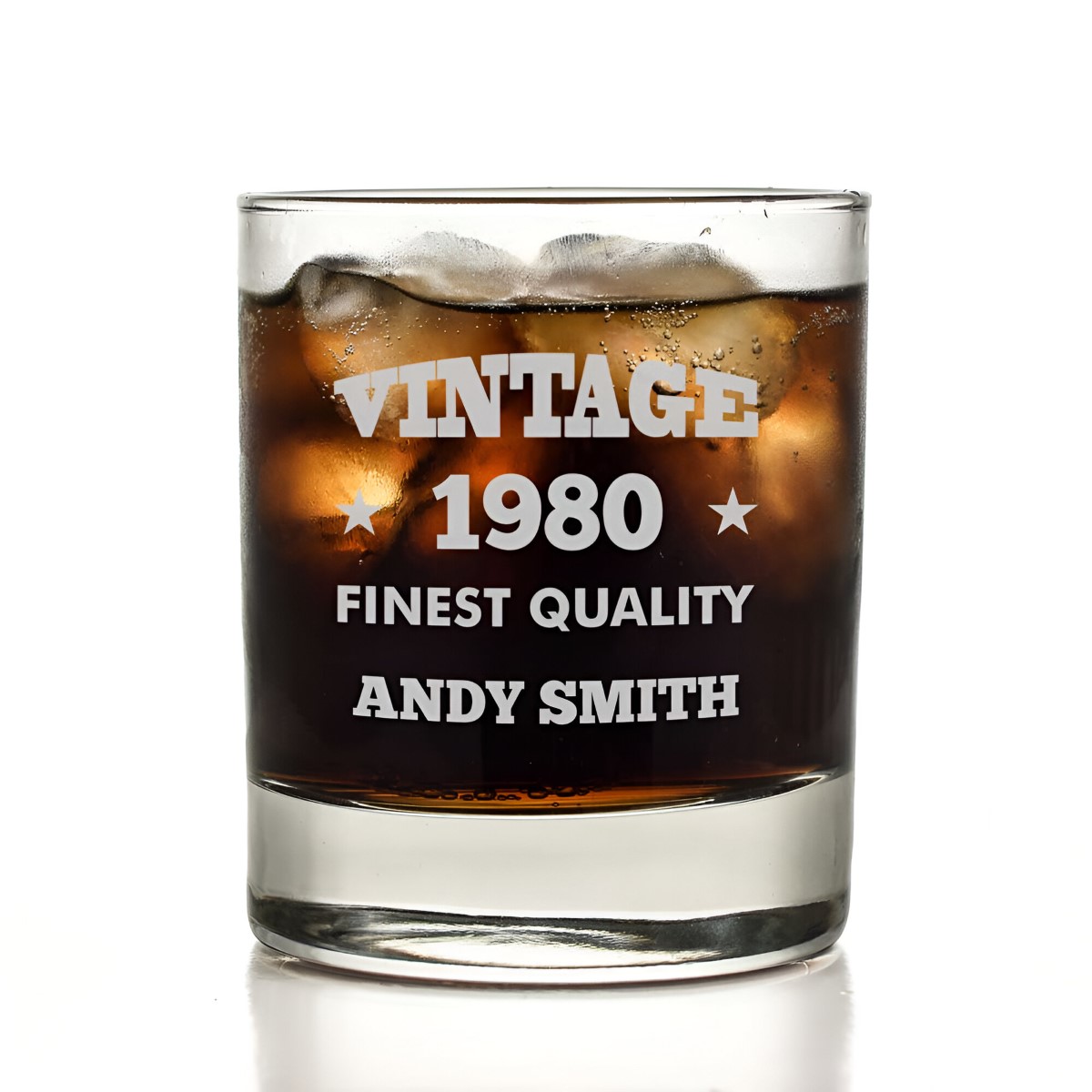 Personalised Vintage Finest Quality Glass Tumbler - Click Image to Close