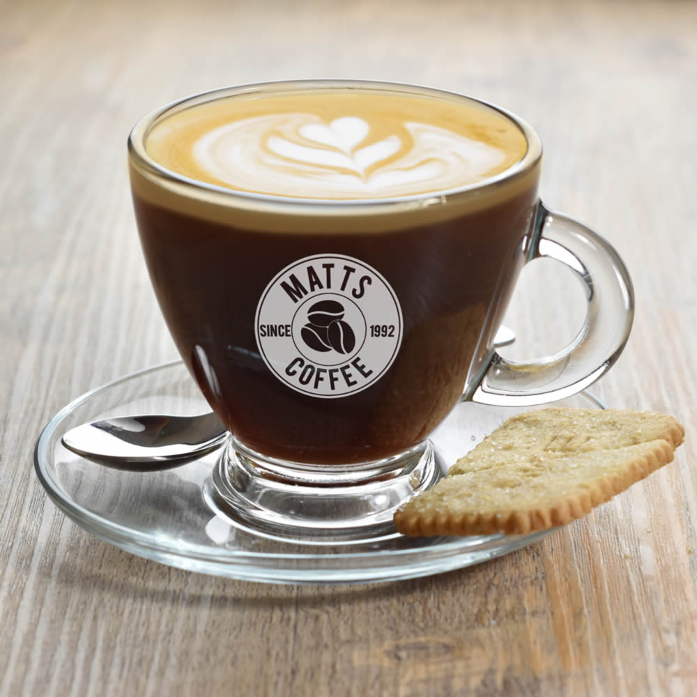 Personalised Coffee Bean Logo Cup And Saucer - Click Image to Close