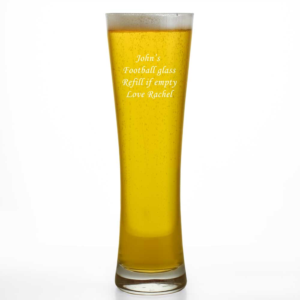 Personalised Pilsner Pint Glass - Click Image to Close