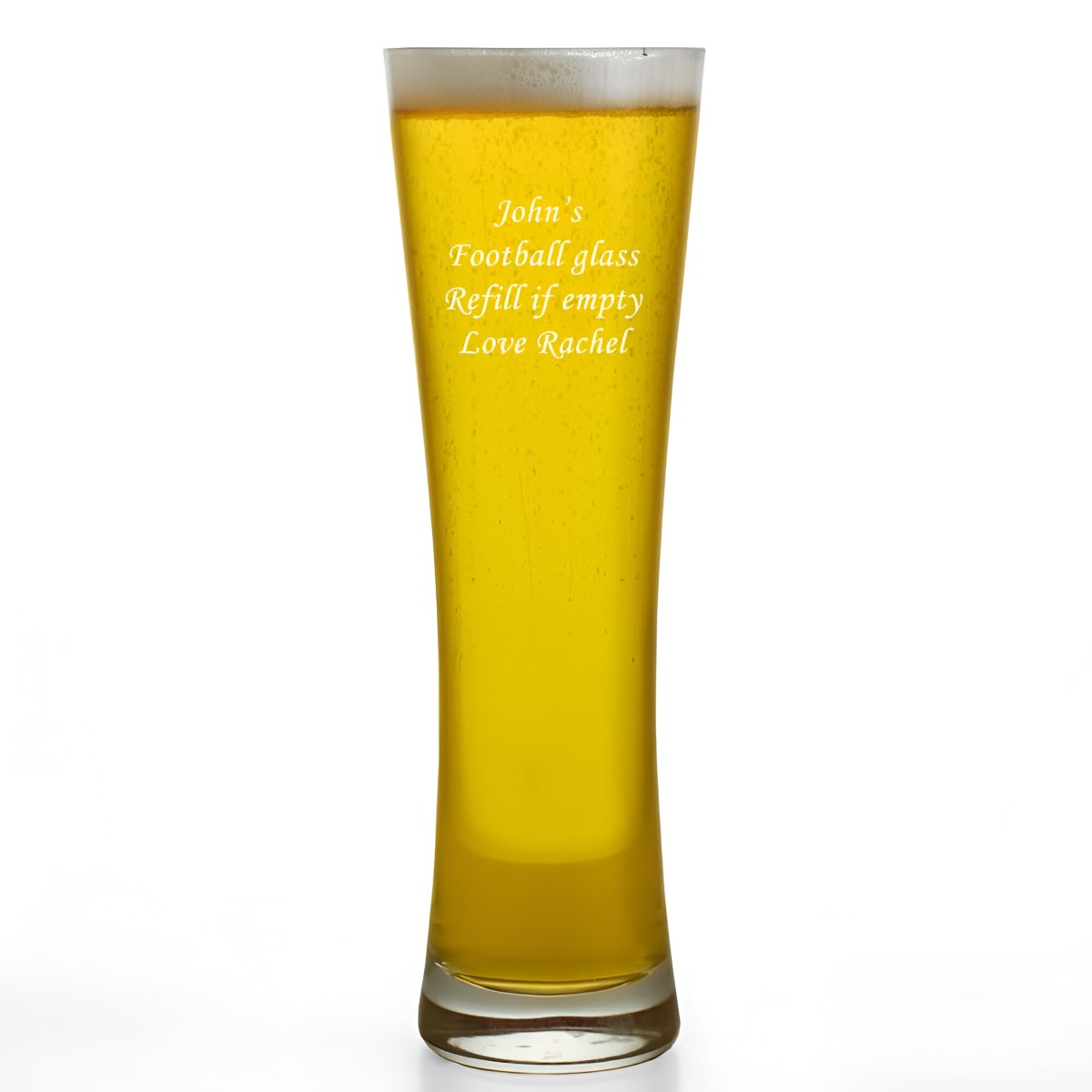 Personalised Pilsner Pint Glass - Click Image to Close