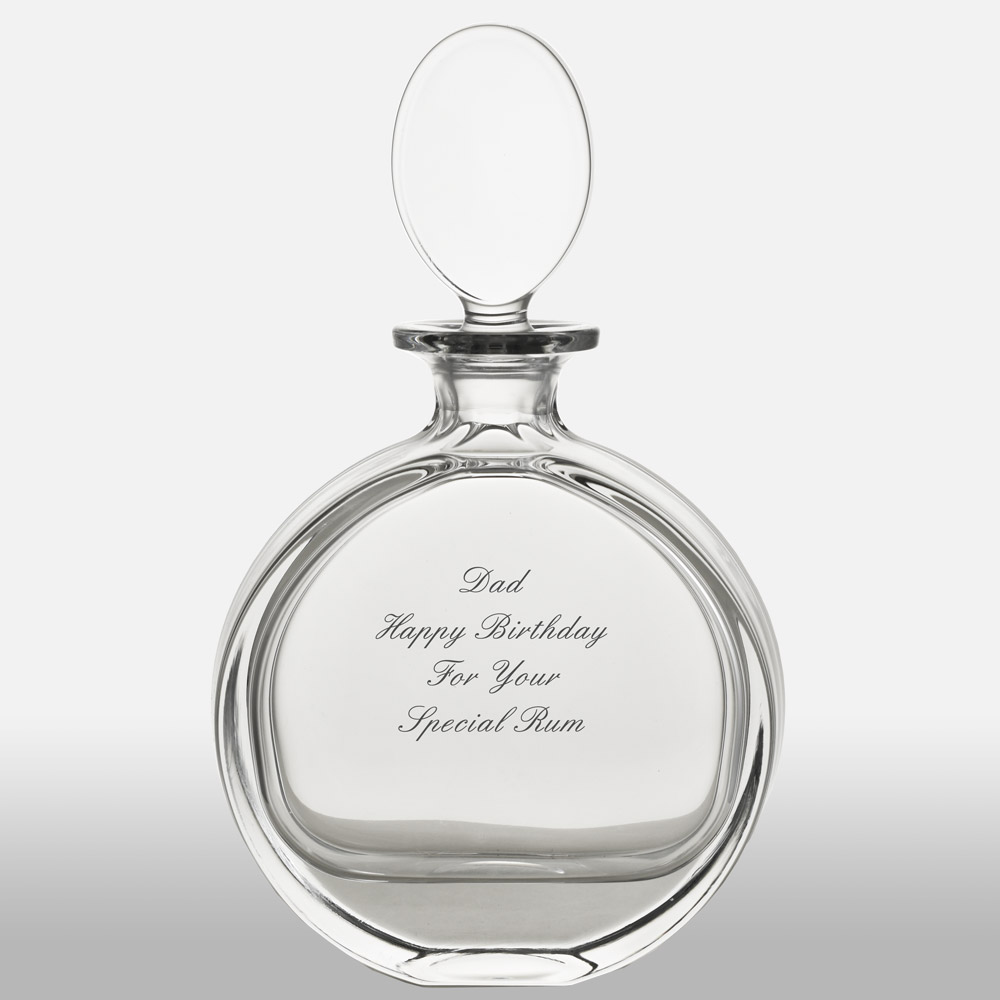 Personalised Oval Glass Decanter - Click Image to Close