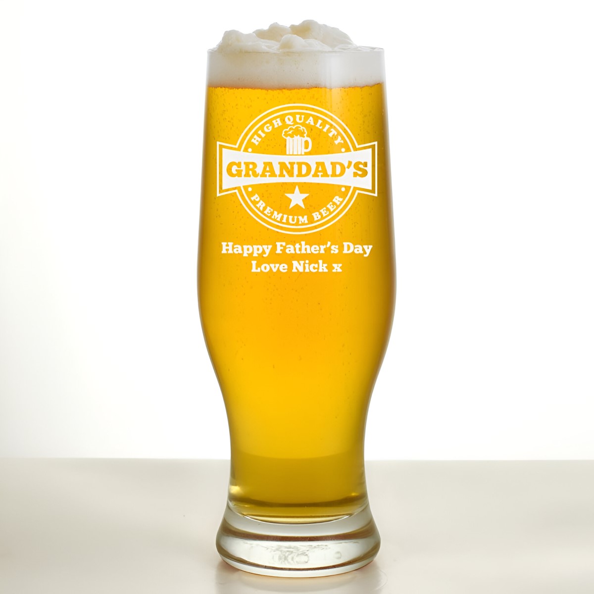 Personalised Premium Beer Glass 500 ml