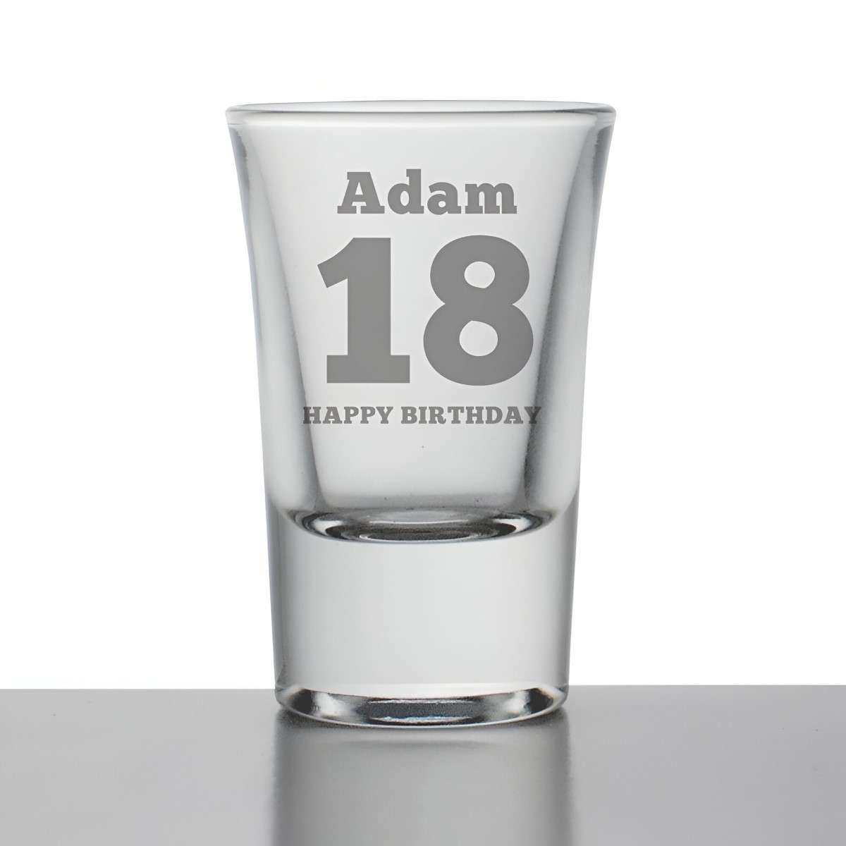 Personalised Birthday Shot Glass - Click Image to Close