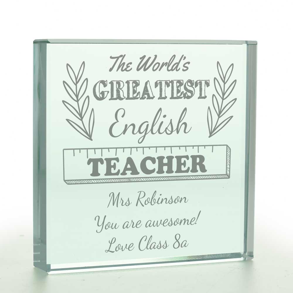 Personalised The World's Greatest Teacher Token Any Subject - Click Image to Close
