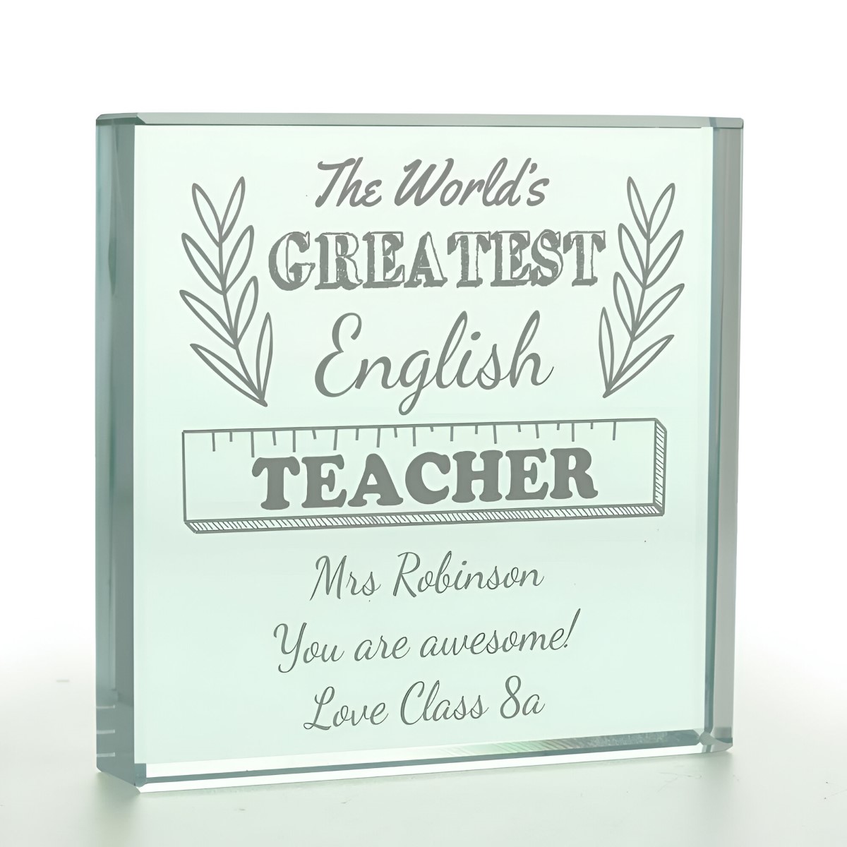 Personalised The World's Greatest Teacher Token Any Subject - Click Image to Close