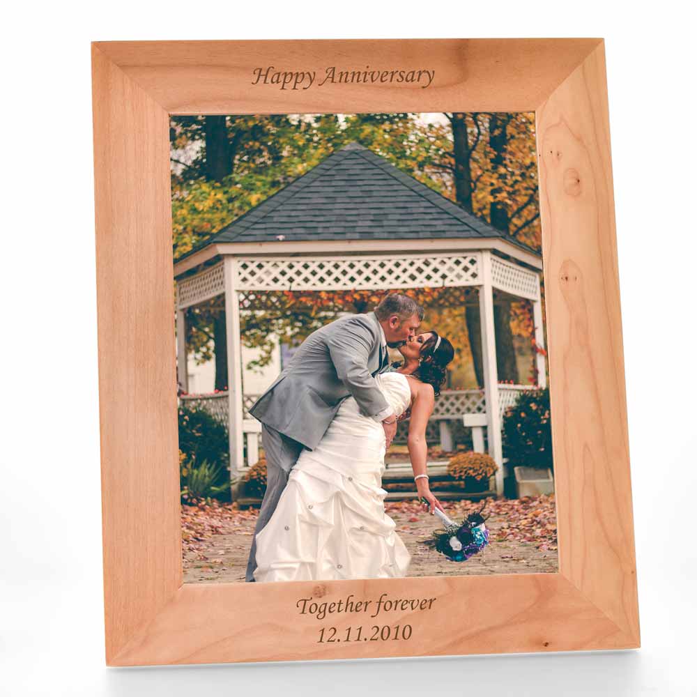 Personalised 10x8 Wooden Photo Frame Any Occasion - Click Image to Close
