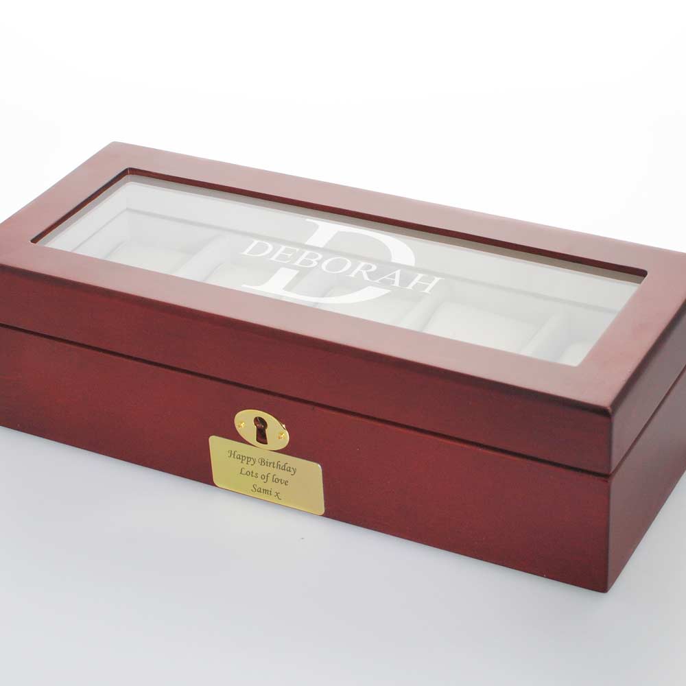 Personalised Monogram Luxury Watch Box - Click Image to Close