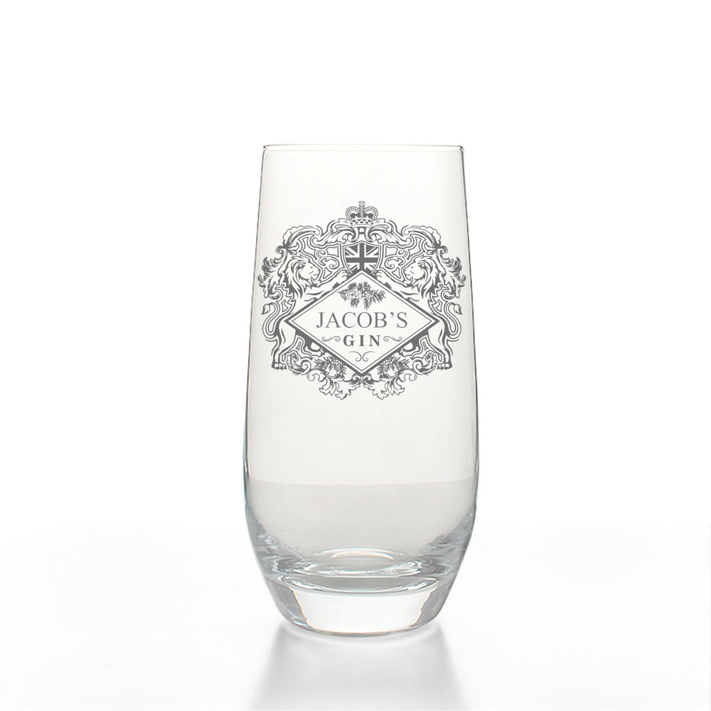 Personalised Dartington Crystal Highball Gin Glass - Click Image to Close