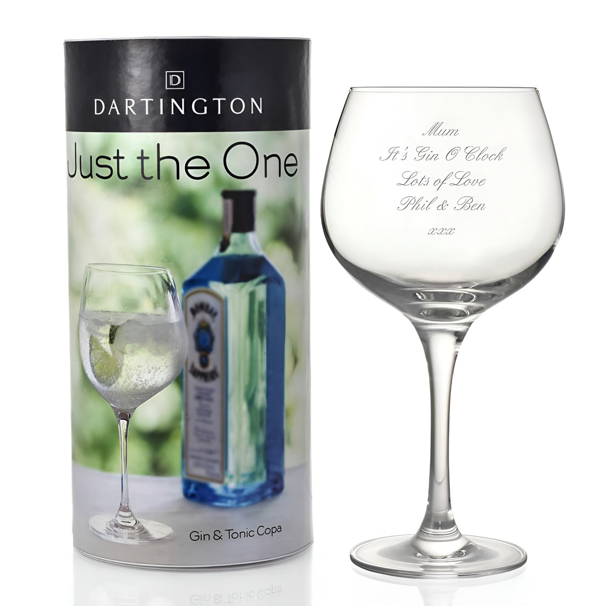 Personalised Dartington Copa Gin Glass - Click Image to Close