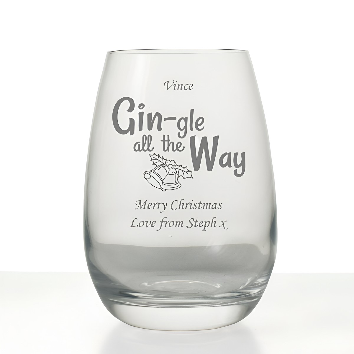 Personalised Gingle All The Way Grand Highball - Click Image to Close