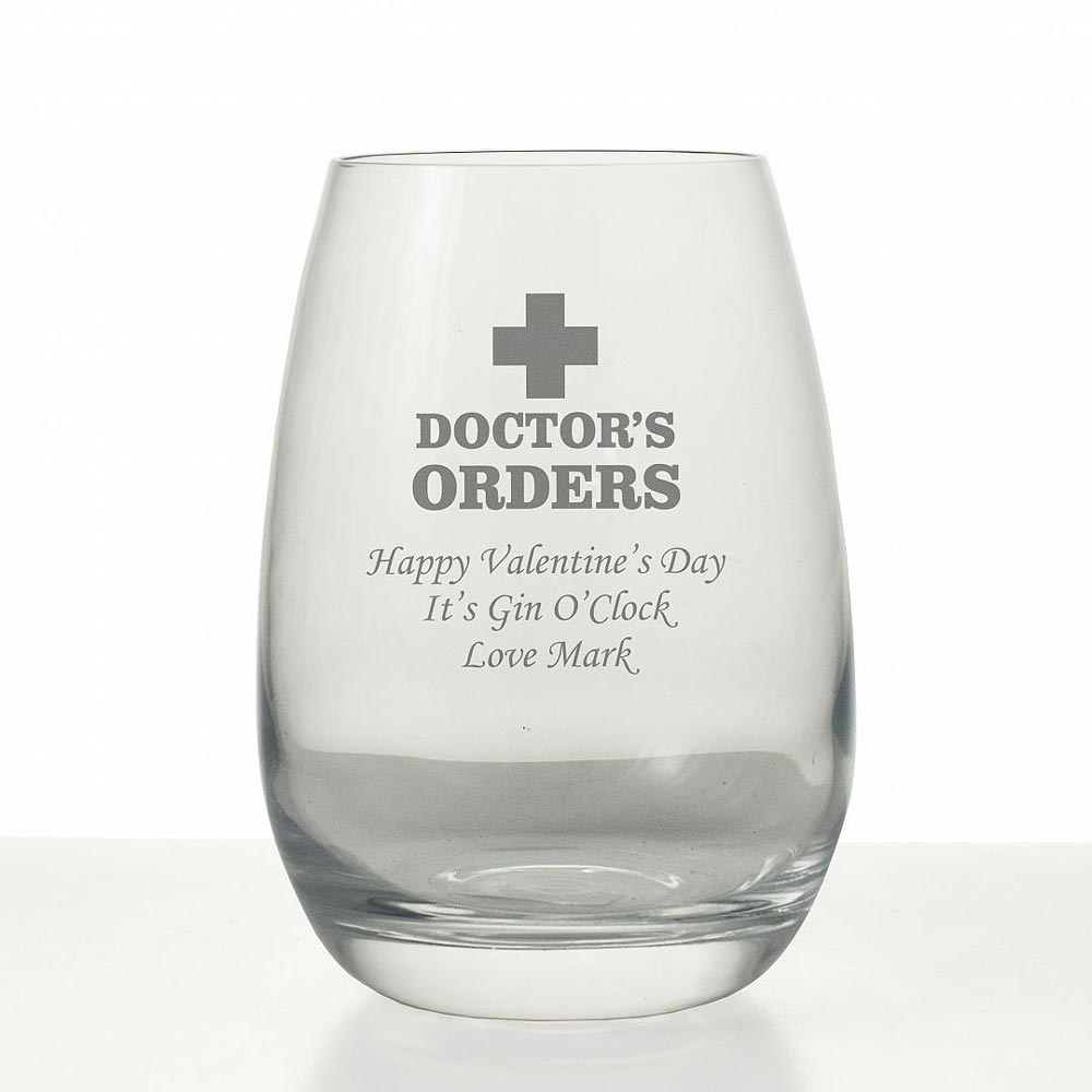 Personalised Doctor's Orders Grand Hiball Glass - Click Image to Close