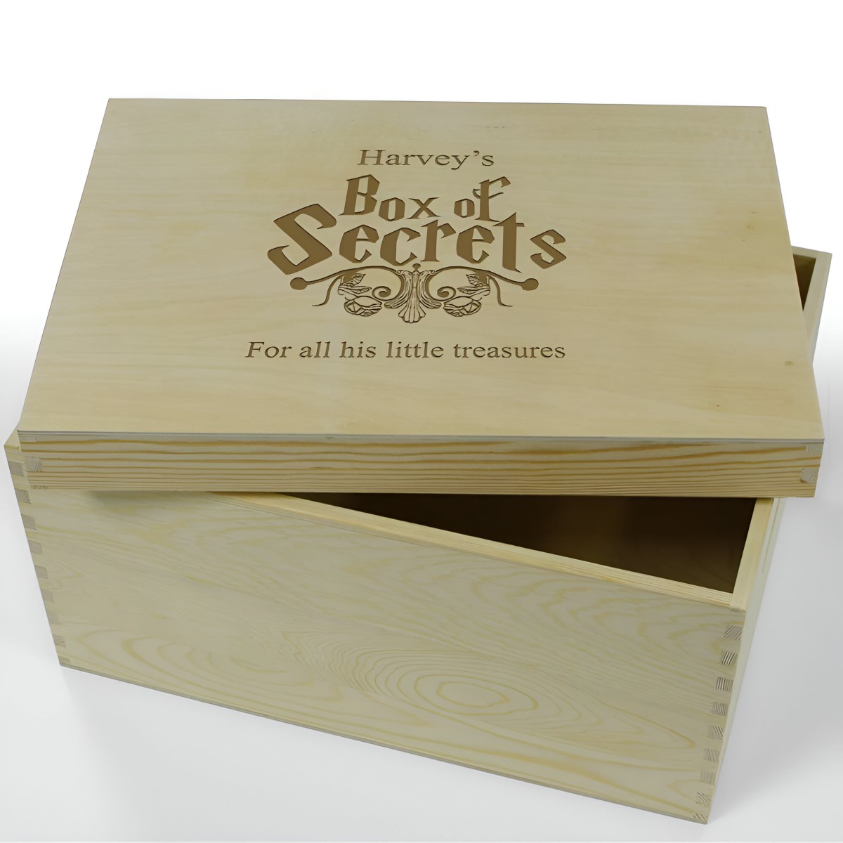 Personalised Wooden Keepsake Box - Box Of Secrets - Click Image to Close