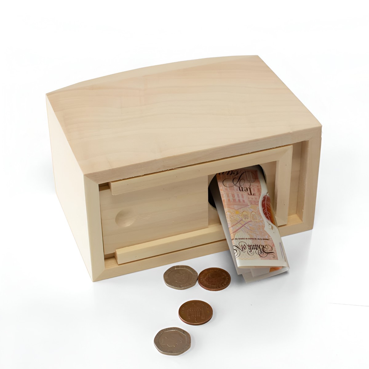 Personalised Wooden Money Box Baby Fund