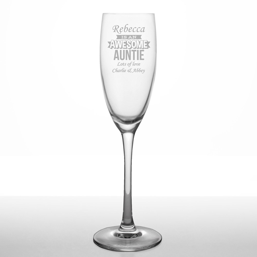Personalised Awesome Auntie Grand Flute - Click Image to Close